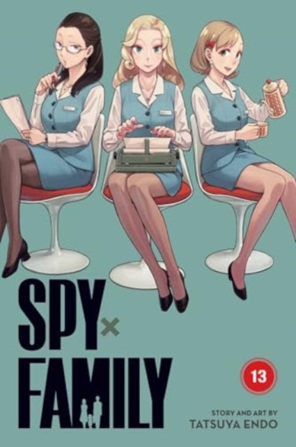Spy x Family, Vol. 13 manga cover featuring three women in office attire.
