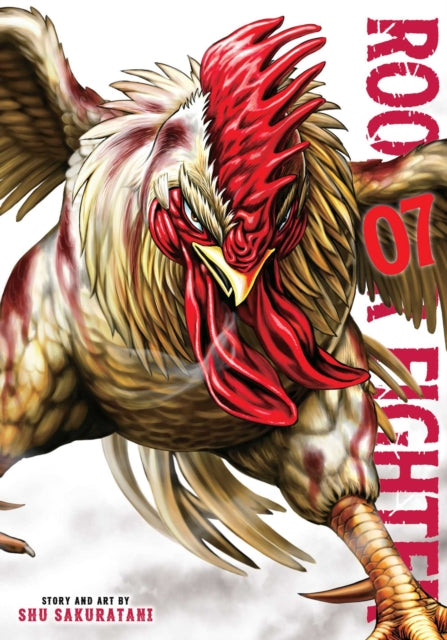 Rooster Fighter, Vol. 7 manga cover featuring a fierce rooster.