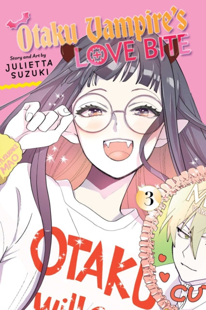 Otaku Vampire's Love Bite, Vol. 3 manga cover featuring a vampire girl.