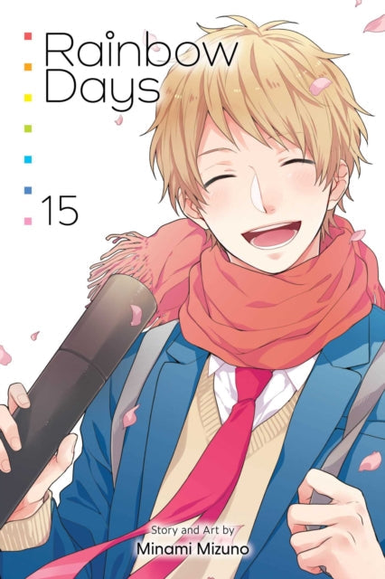 Rainbow Days, Vol. 15 manga cover featuring a smiling anime boy.