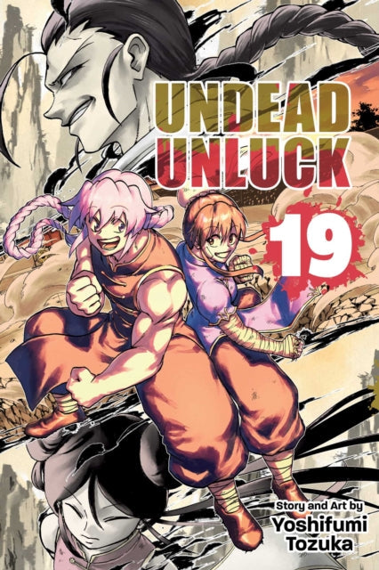 Undead Unluck, Vol. 19 manga cover featuring characters and title.