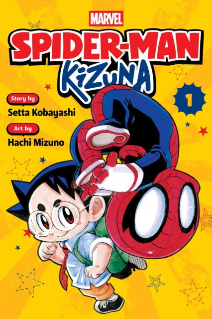 Spider-Man: Kizuna, Vol. 1 comic book cover featuring Spider-Man and a young boy.