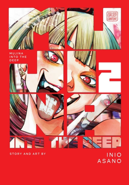 Mujina into the Deep, Vol. 2 manga cover with graphic illustrations.