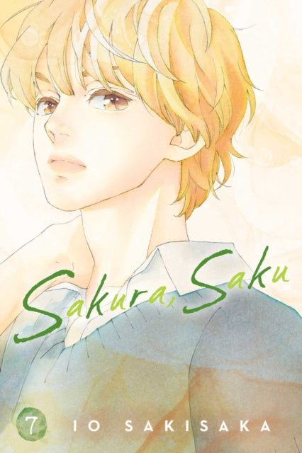 Sakura, Saku, Vol. 7 manga cover featuring a young man with blonde hair.