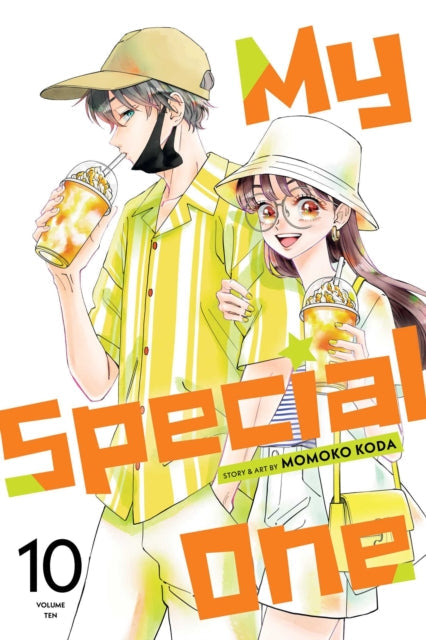 My Special One, Vol. 10 manga cover featuring two young people with drinks.