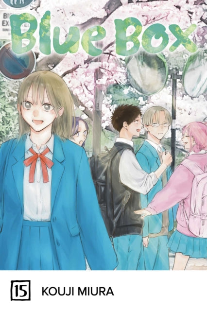 Blue Box, Vol. 15 manga cover featuring a group of students.