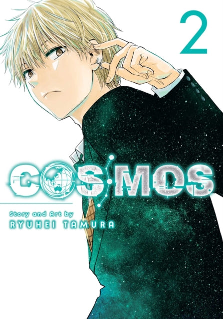 Cosmos, Vol. 2 manga cover featuring a young man with blond hair and a starry suit.
