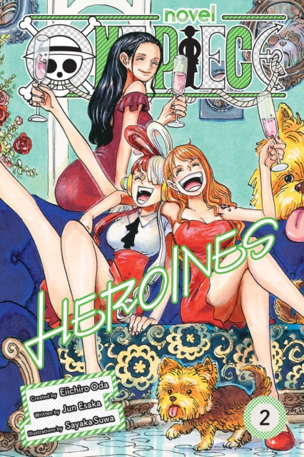 One Piece: Heroines, Vol. 2 manga cover featuring Robin, Uta, and Nami.