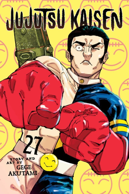 Jujutsu Kaisen, Vol. 27 manga cover featuring a character with red boxing gloves.