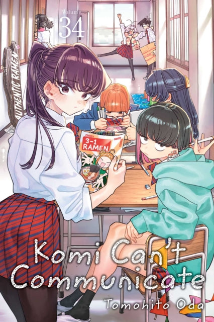 Komi Can't Communicate, Vol. 34 manga cover featuring Komi and friends.