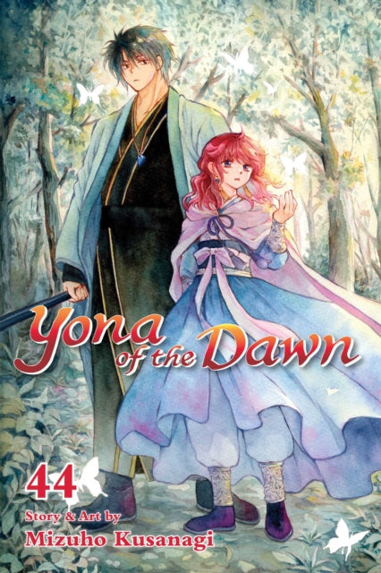 Yona of the Dawn, Vol. 44 manga cover featuring Yona and Hak.