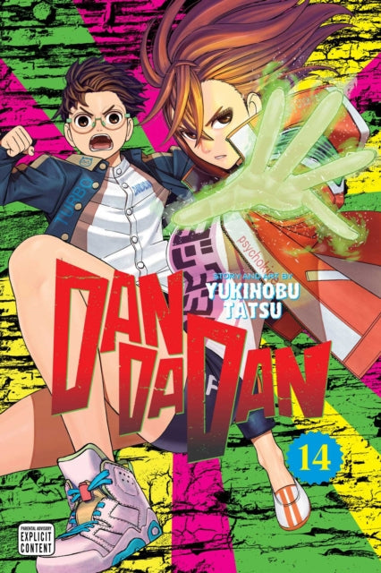 Dandadan, Vol. 14 manga cover featuring two characters and the title.