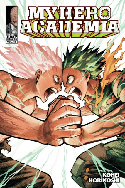 My Hero Academia, Vol. 41 cover art features two characters clashing.