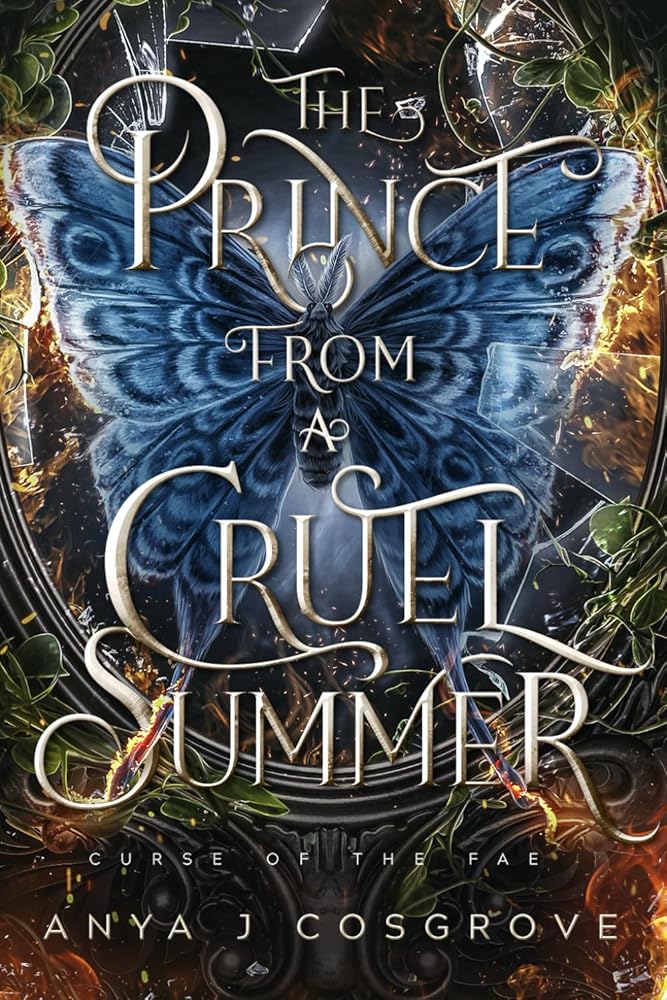 Book cover for The Prince from a Cruel Summer featuring a blue butterfly.