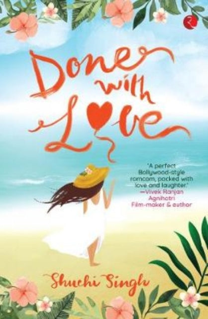 Done With Love book cover with a woman on a beach.