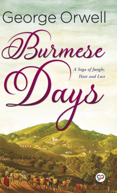Burmese Days by George Orwell book cover with a landscape scene.