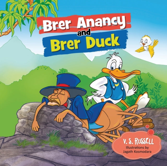 Brer Anancy and Brer Duck book cover with cartoon characters.