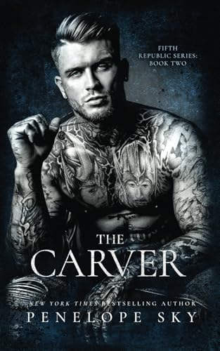 The Carver book cover features a tattooed man with a stern expression.