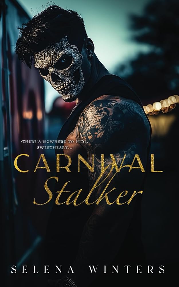 Book cover for Carnival Stalker featuring a man in a skull mask.