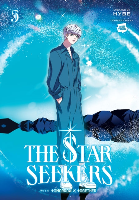 The Star Seekers comic volume 5 features an anime-style character in a blue jumpsuit.