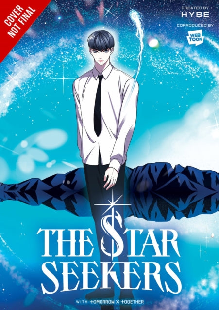 The Star Seekers Vol. 6 comic cover features a man in a white shirt and tie against a starry blue background.