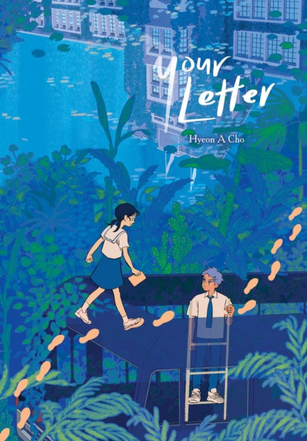 Your Letter book cover with two students and footprints.