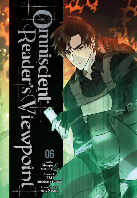 Omniscient Reader's Viewpoint, Vol. 6 cover art featuring a man holding a phone.