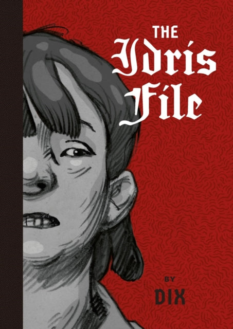 The Idris File book cover with a drawing of a person's face.