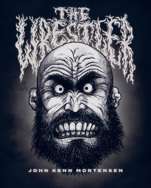 The Wrestler book cover features a drawing of a man's face with a beard and the title.