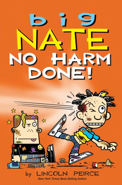 Big Nate No Harm Done book cover with cartoon characters.