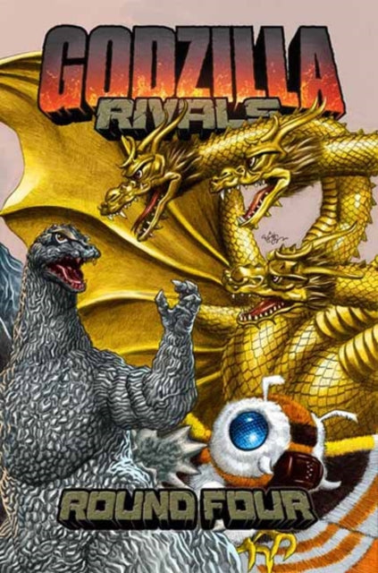 Godzilla Rivals: Round Four poster featuring Godzilla, King Ghidorah, and Mothra.