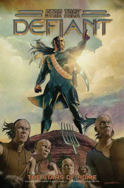 Star Trek: Defiant Vol. 4 features a commanding figure and a group of aliens.