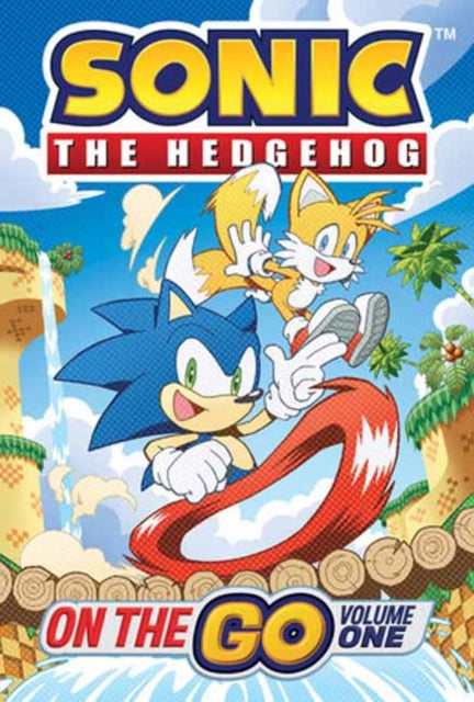 Sonic the Hedgehog and Tails are featured on the cover of Sonic the Hedgehog: On The Go, Vol. 1.