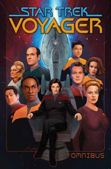 Star Trek: Voyager Omnibus cover art featuring the main cast.