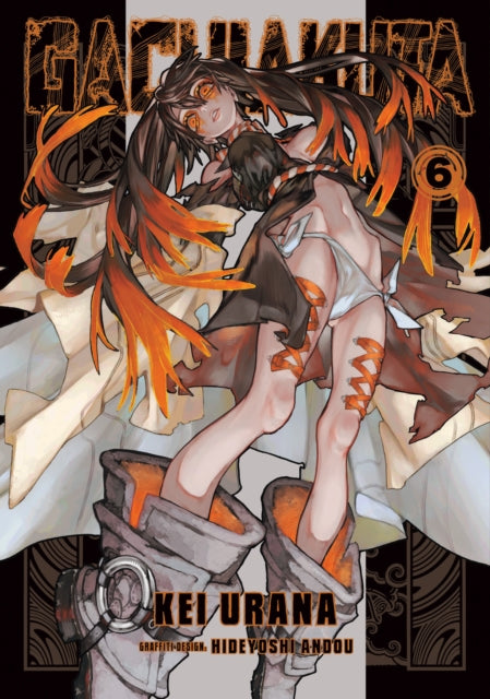 Gachiakuta 6 manga cover featuring a woman with dark hair and orange accents.