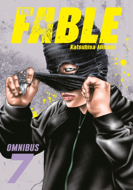 The Fable Omnibus 7 manga cover features a person pulling down a black mask.