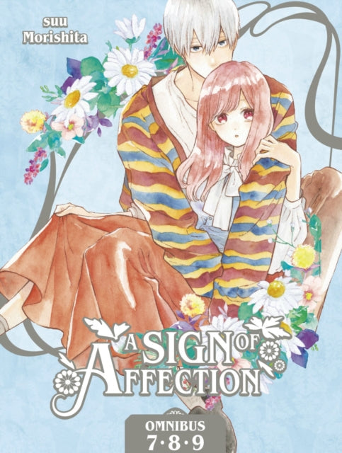 A Sign of Affection Omnibus 3 manga cover featuring a couple surrounded by flowers.