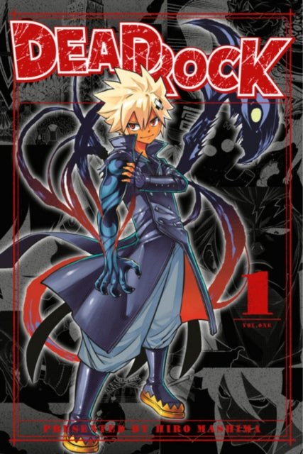 Dead Rock 1 manga cover featuring a young man with spiky blonde hair and dark wings.