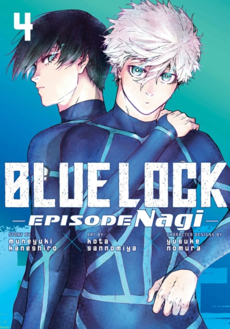 Blue Lock: Episode Nagi 4 manga cover featuring two male anime characters.