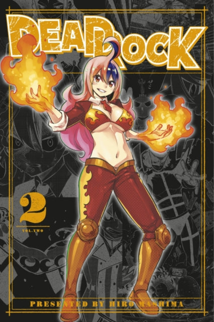 The cover of Dead Rock 2 features a woman with pink and blue hair wielding fire.