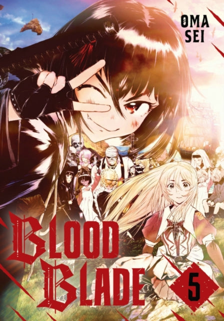 Blood Blade 5 manga cover featuring a vampiress and other characters.