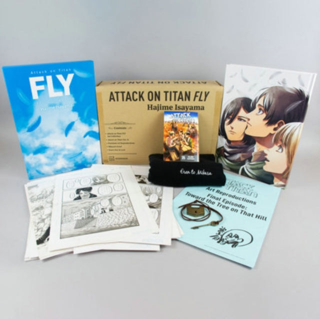 Attack on Titan 35 FLY Collector's Box Set with art book and manga.