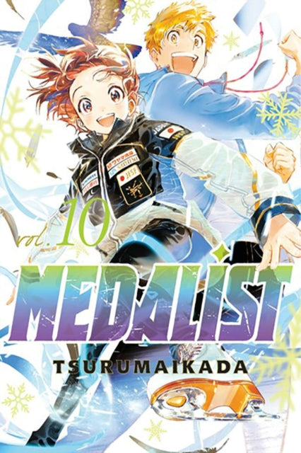 Medalist 10 manga cover featuring two anime characters in winter attire.