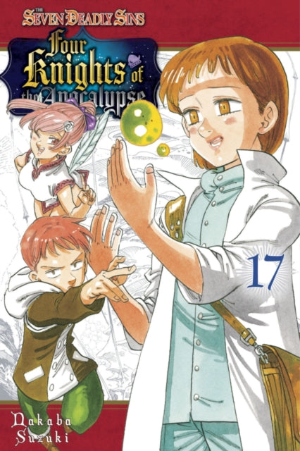 The Seven Deadly Sins: Four Knights of the Apocalypse 17 manga cover features four characters.