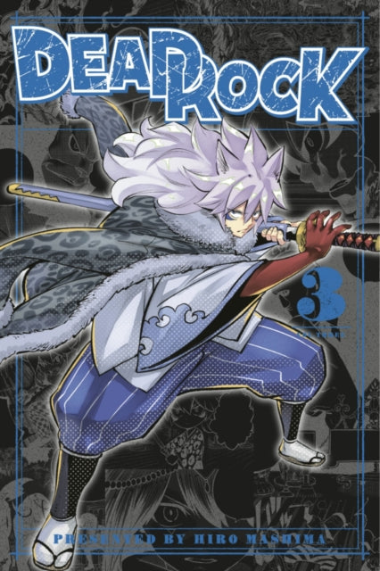 DEAD ROCK 3 manga cover featuring a character with white hair and a sword.