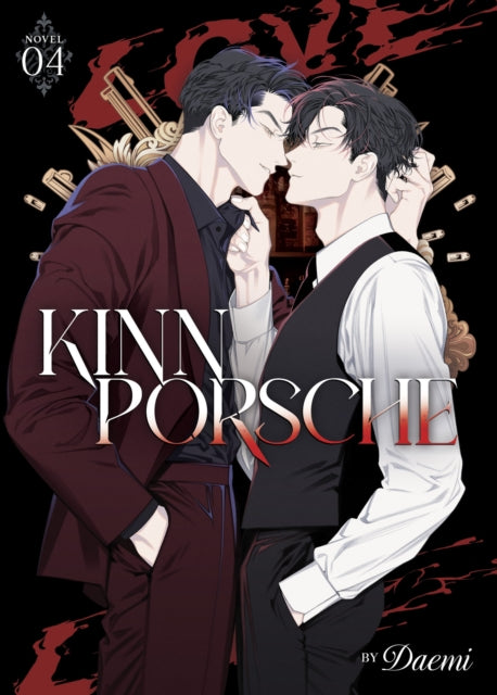 KinnPorsche Novel Vol. 4 cover art featuring two men in suits.