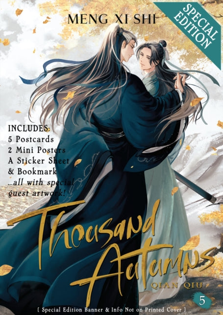 Special edition of Thousand Autumns Vol. 5 featuring two men in traditional Chinese attire.