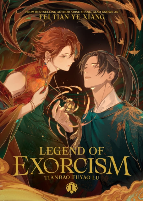 Legend of Exorcism Vol. 1 book cover featuring two men and mystical elements.