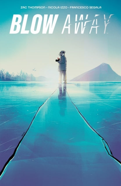 Blow Away comic book cover featuring a person on a cracked ice surface.