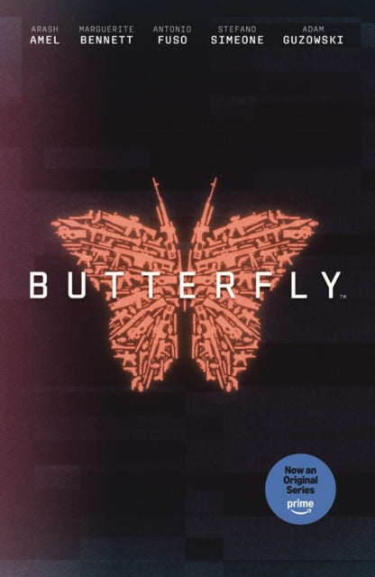 Butterfly comic book cover featuring a butterfly made of guns and the title "BUTTERFLY".